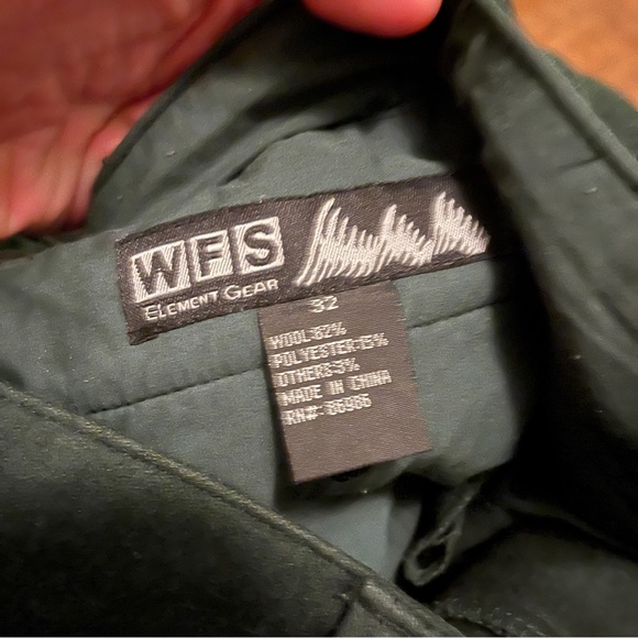 Dark Green Wool Pants - Picture 2 of 10